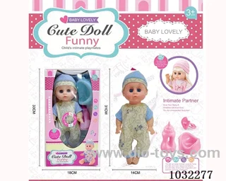 doll set with movable eyes &IC 2color mixed loading in window box