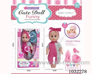 doll set with movable eyes &IC 2color mixed loading in window box
