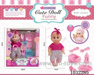 doll set with movable eyes &IC 2color mixed loading in window box