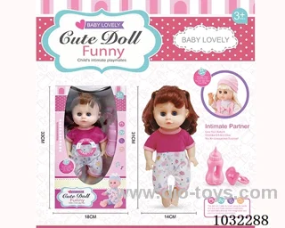 doll set with movable eyes &IC 2color mixed loading in window box