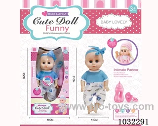doll set with movable eyes &IC 2color mixed loading in window box