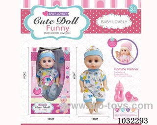 doll set with movable eyes &IC 2color mixed loading in window box