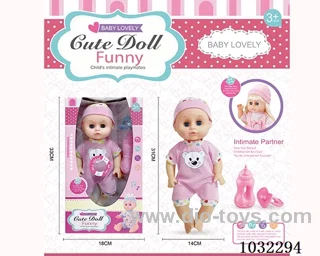 doll set with movable eyes &IC 2color mixed loading in window box