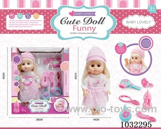 doll set with movable eyes &IC 2color mixed loading in window box