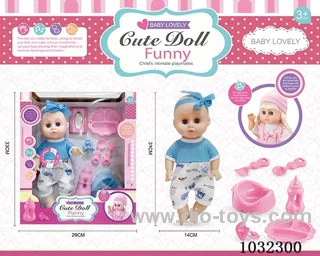 doll set with movable eyes &IC 2color mixed loading in window box