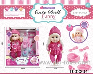 doll set with movable eyes &IC 2color mixed loading in window box