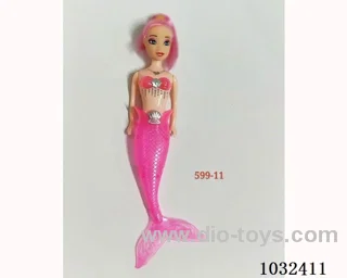 7inch barbie with light 3color mixed loading in opp bag