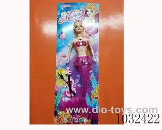 11inch barbie with light 4color mixed loading in Blister with insert