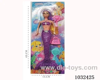 11inch barbie with light 4color mixed loading in blister