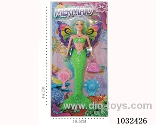 11inch barbie with light 4color mixed loading in blister