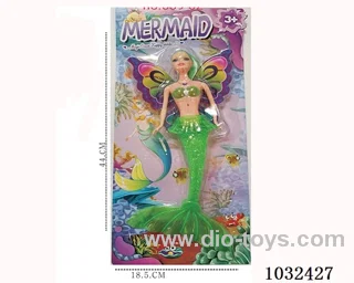 11inch barbie with light 4color mixed loading in blister