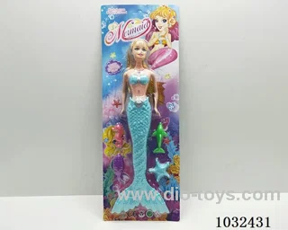 11inch barbie with light 4color mixed loading in blister