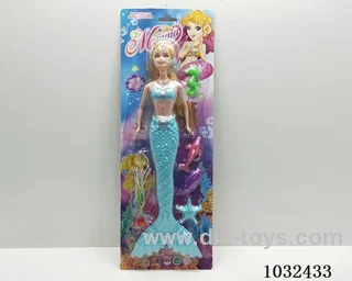 11inch barbie with light 4color mixed loading in blister