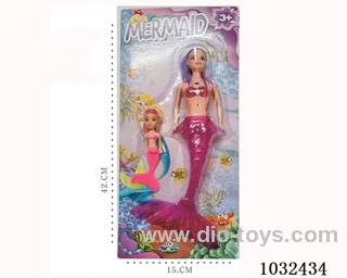 11inch barbie with light 4color mixed loading in blister