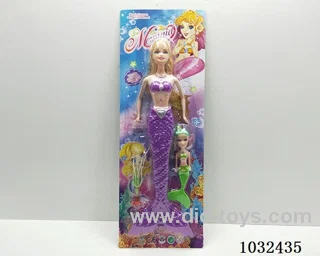 11inch barbie with light 4color mixed loading in blister