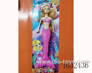 11inch barbie with light 4color mixed loading in blister
