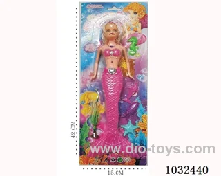 11inch barbie with light 4color mixed loading in blister
