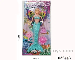 11inch barbie with light 4color mixed loading in blister