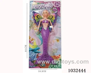 11inch barbie with light 4color mixed loading in blister