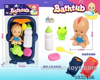 bath toy 2color mixed loading in PP bag with header