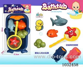 bath toy 2color mixed loading in PP bag with header