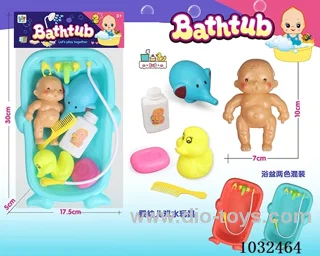 bath toy 2color mixed loading in PP bag with header