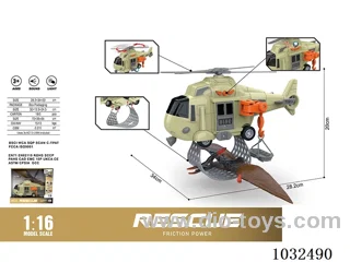1:16 Inertial helicopter (sound and light) in display box