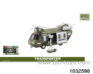 1:16 inertial flying eagle transport aircraft (light sound) in display box
