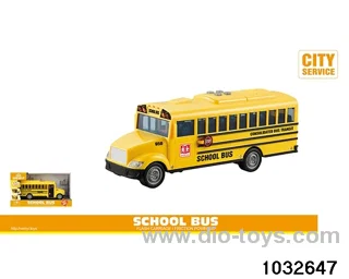 1:16 inertia school bus (light sound) in display box