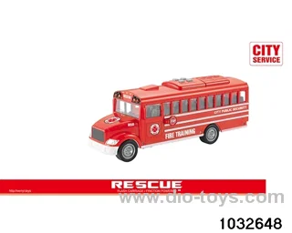 1:16 inertia school bus (light sound) in display box