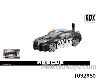 1:16 inertia police car (light sound) in display box