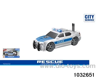 1:16 inertia police car (light sound) in display box