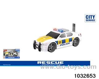 1:16 inertia police car (light sound) in display box