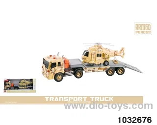 1: 16 military tractor-trailer (sound and light) in display box