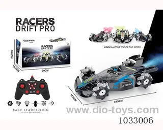 13ch Stunt spray RC car with sound & spray 3color mixed loading in color box