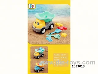CARTOON BEACH CAR IN NET BAG