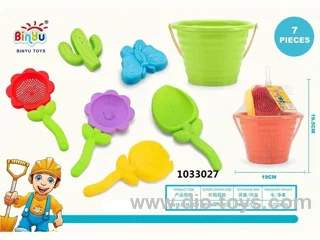 FLOWER BEACH TOYS (7PCS) in net bag