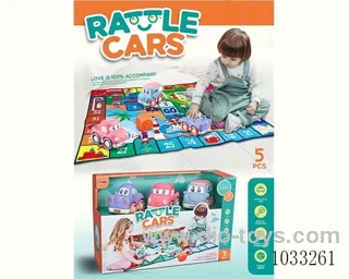 Chess blanket &Slide  Car (with bells) 3color mixed loading   in display box