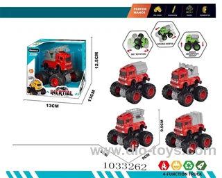 Double habitus fire stunt car  in display box