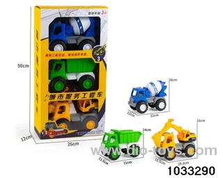 3 in 1 engineering vehicle in color
