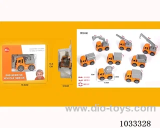 abs inertia car 8sets mixed loading in blister
