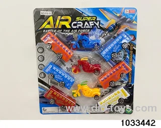 Pullback toy set in blister