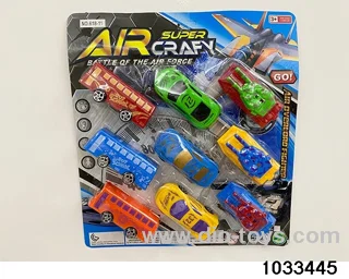 Pullback toy set in blister