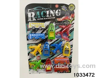Pullback toy set in blister