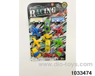 Pullback toy set in blister