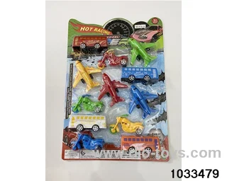 Sliding toy set in blister