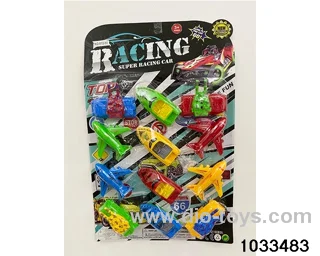 Pullback toy set in blister