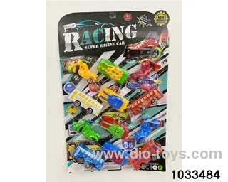 Sliding toy set in blister