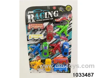 Pullback toy set in blister