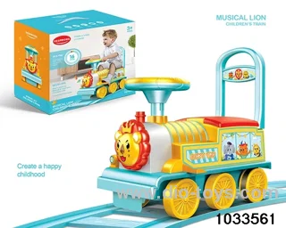 Electric Lion Children's Train with light，music，tracks